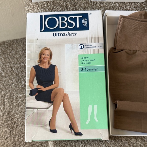 JOBST UltraSheer Compression Stockings - Tan - Picture 1 of 5